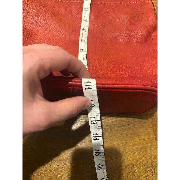 Fossil Jolie Leather Shoulder Bag Orange/Red Medium Size Purse Classic - Picture 9 of 15